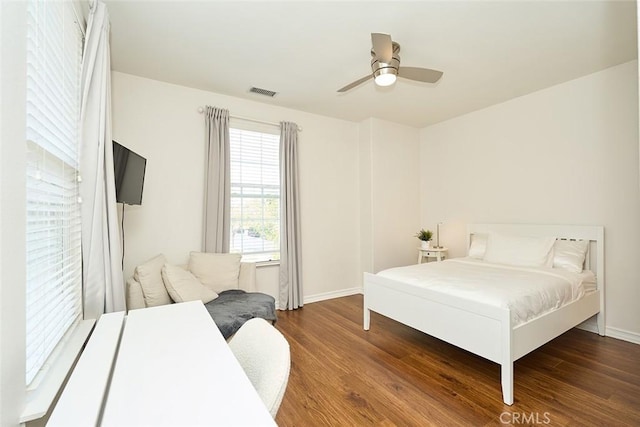 1472 Nicolas Way, Fullerton, CA 92833 - bedroom featuring wood finished floors, baseboards, and ceiling fan