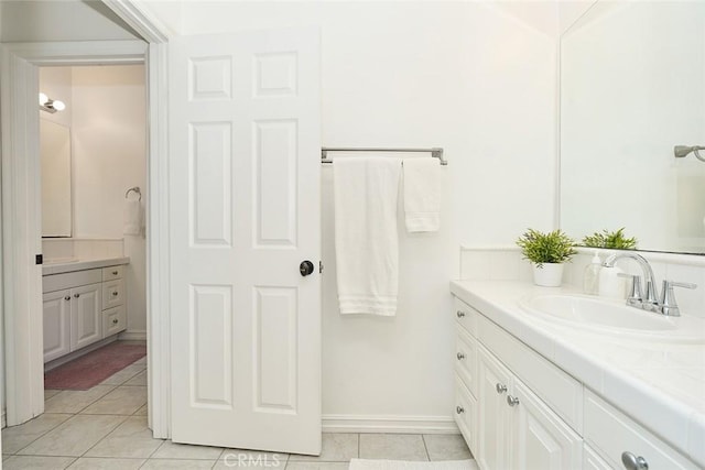 1472 Nicolas Way, Fullerton, CA 92833 - bathroom with tile patterned flooring, vanity, and baseboards
