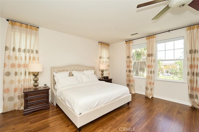 1472 Nicolas Way, Fullerton, CA 92833 - bedroom featuring wood finished floors, baseboards, and ceiling fan