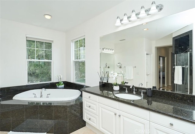 1472 Nicolas Way, Fullerton, CA 92833 - full bathroom with a garden tub and vanity