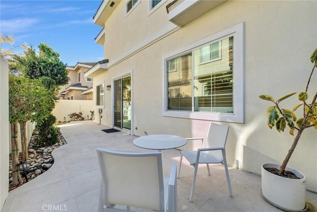 view of patio / terrace with a fenced backyard