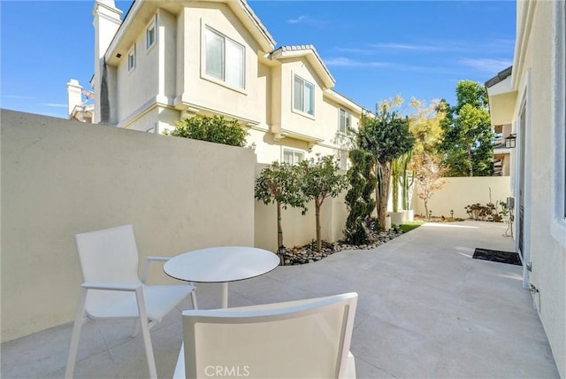 view of patio with fence
