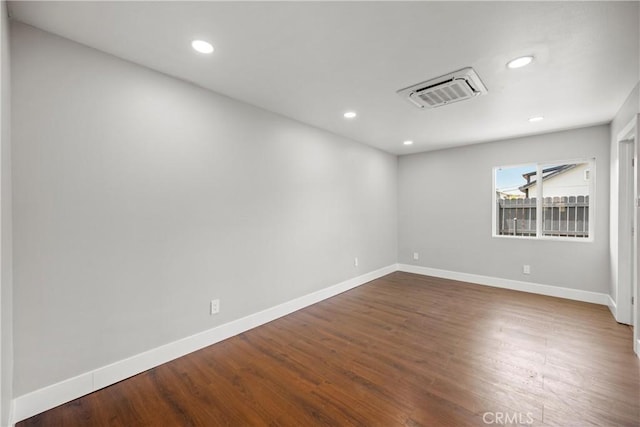 781 Sycamore Ct, Upland, CA 91786 - unfurnished room featuring baseboards, dark wood-type flooring, and recessed lighting