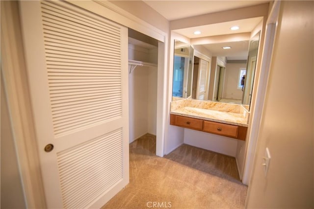 3926 Corte Cancion, Thousand Oaks, CA 91360 - bathroom with vanity and recessed lighting