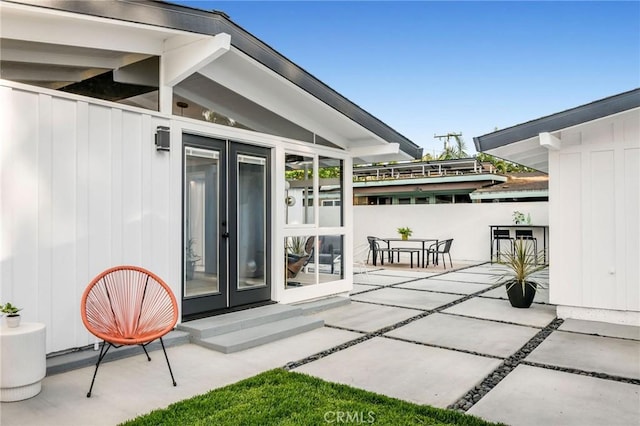 3130 Kallin Ave, Long Beach, CA 90808 - view of patio / terrace featuring french doors and fence