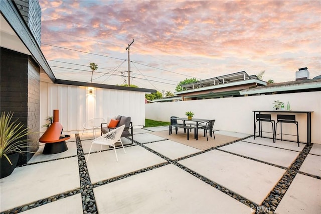3130 Kallin Ave, Long Beach, CA 90808 - view of patio with fence and outdoor dining space
