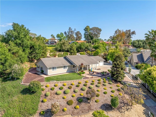 view from above of property