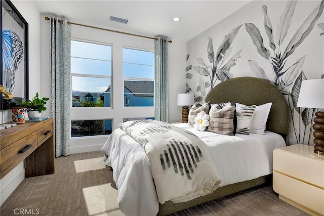 27780 Reel Ln, Valencia, CA 91381 - carpeted bedroom with visible vents and recessed lighting