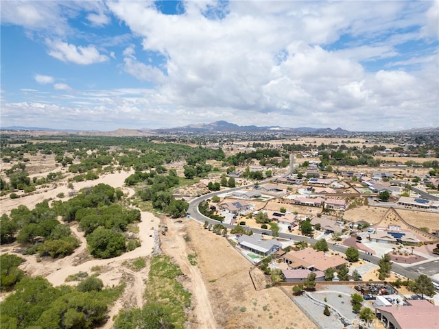 13912 Riverside Dr, Apple Valley, CA 92307 - birds eye view of property with a mountain view