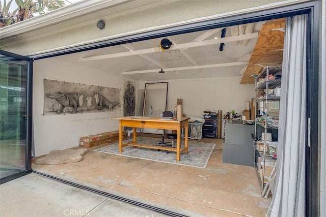 516 S Sparks St S, Burbank, CA 91506 - office featuring unfinished concrete floors