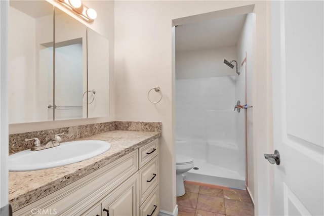 1023 S Citron St Unit 21, Anaheim, CA 92805 - full bathroom featuring vanity, toilet, and a shower