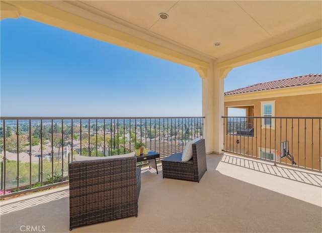 view of balcony