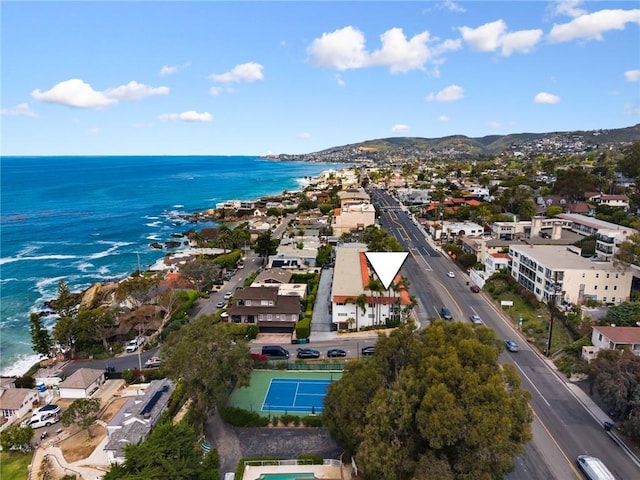 drone / aerial view of a large body of water