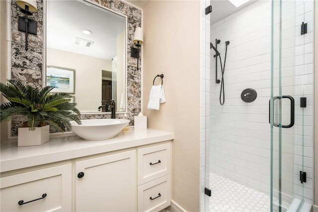 32491 Seven Seas Dr, Dana Point, CA 92629 - bathroom with a shower stall and vanity