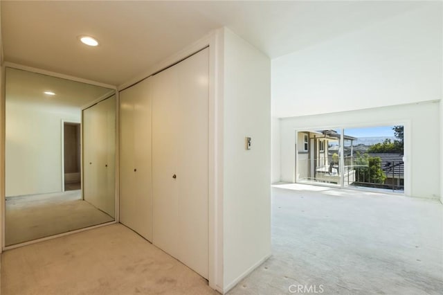 23026 Nadine Cir Unit B, Torrance, CA 90505 - hall featuring light colored carpet and recessed lighting