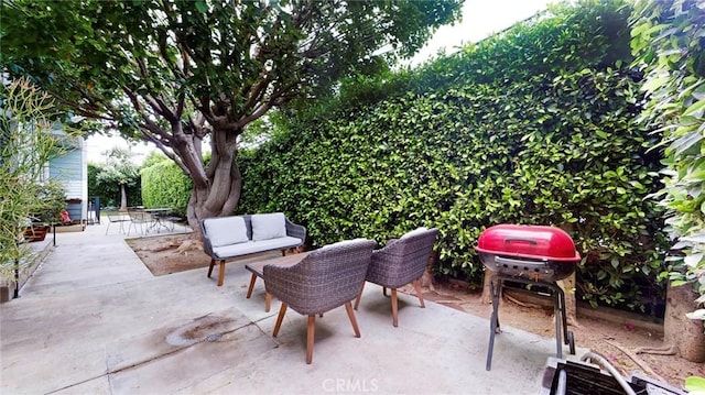 11725 Lemay St Unit 1, North Hollywood, CA 91606 - view of patio / terrace featuring an outdoor living space and a grill