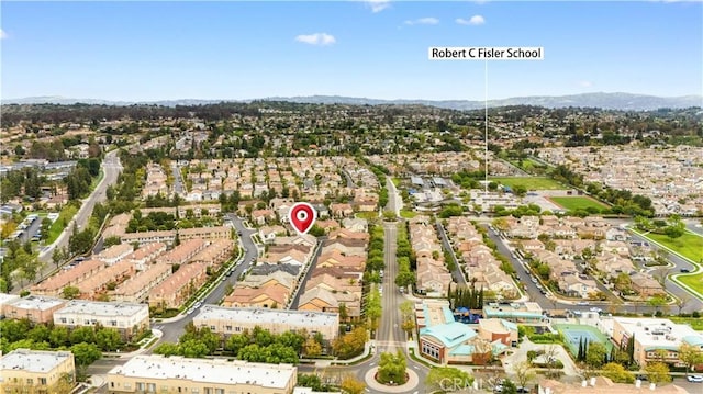 aerial perspective of suburban area