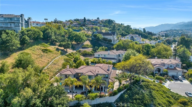 9420 Oak Leaf Dr, Chatsworth, CA 91311 - birds eye view of property with a mountain view and a residential view