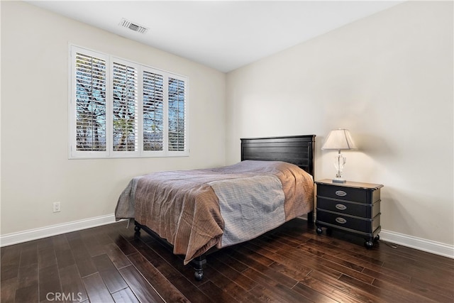 9420 Oak Leaf Dr, Chatsworth, CA 91311 - bedroom with baseboards, visible vents, and dark wood-style floors