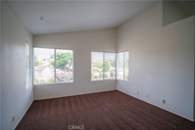 7215 Goldboro Ln, Riverside, CA 92506 - carpeted spare room featuring lofted ceiling and baseboards