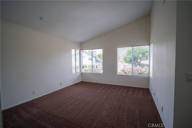 7215 Goldboro Ln, Riverside, CA 92506 - empty room with vaulted ceiling and carpet