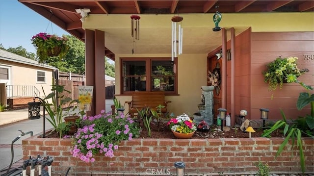 view of patio / terrace with fence