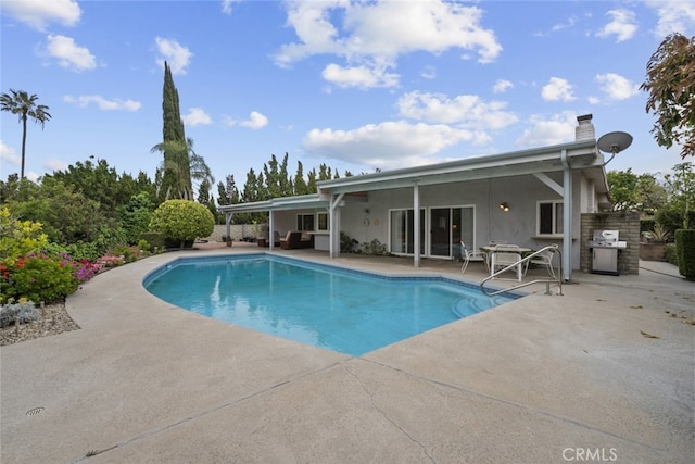 10661 Baton Rouge Ave, Porter Ranch, CA 91326 - outdoor pool featuring a patio area