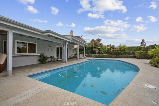 10661 Baton Rouge Ave, Porter Ranch, CA 91326 - view of swimming pool featuring a patio and a fenced in pool