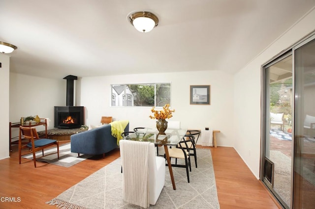 dining space featuring a healthy amount of sunlight and light wood-style floors