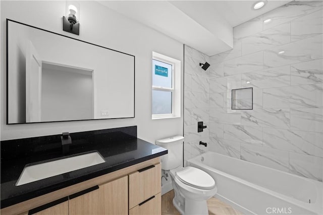 648 N Boyle Ave, Los Angeles, CA 90033 - full bath with toilet, bathing tub / shower combination, and vanity