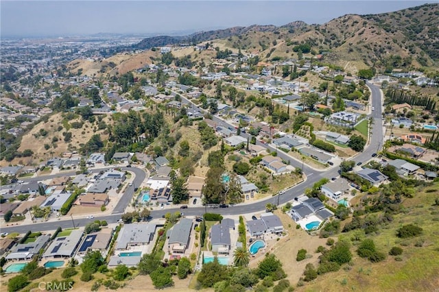 7980 Hollywood Way, Sun Valley, CA 91352 - aerial view with a residential view and a mountain view