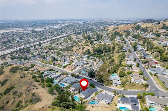 7980 Hollywood Way, Sun Valley, CA 91352 - drone / aerial view featuring a residential view