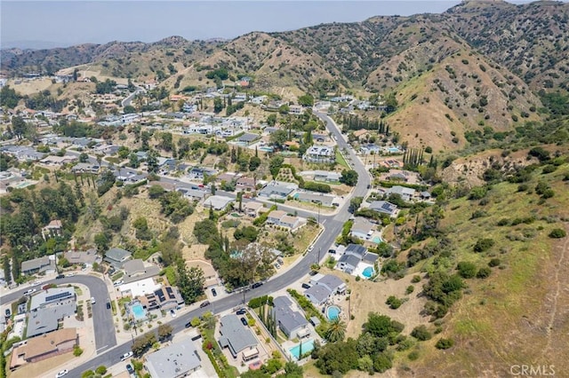 7980 Hollywood Way, Sun Valley, CA 91352 - birds eye view of property with a mountain view