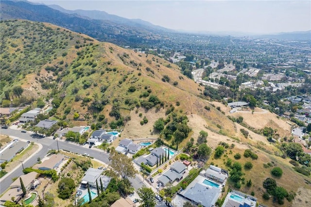 7980 Hollywood Way, Sun Valley, CA 91352 - drone / aerial view with a mountain view and a residential view