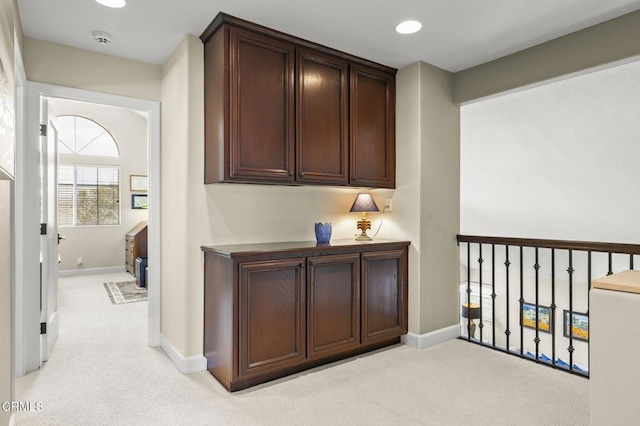 2113 Doral Ct, Oxnard, CA 93036 - corridor with light carpet, baseboards, and recessed lighting