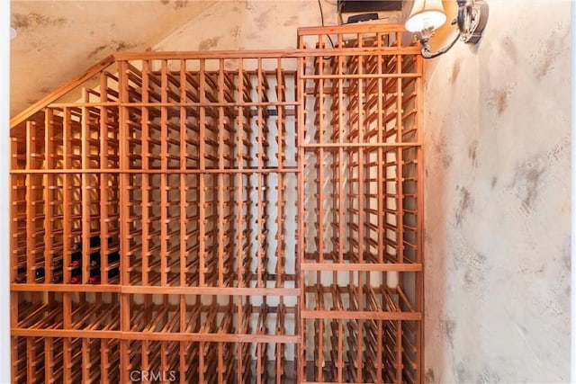 view of wine area