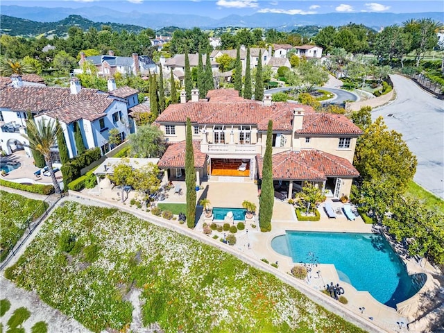 bird's eye view featuring a residential view