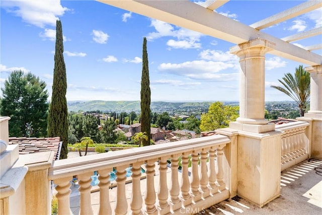 view of balcony