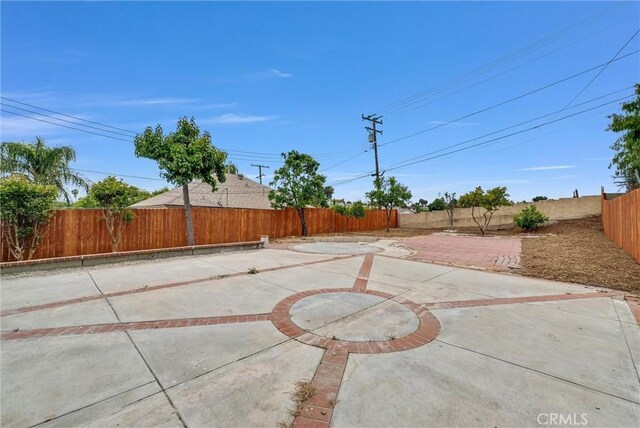 view of patio / terrace with a fenced backyard