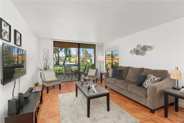 1 Valencia Dr, Rancho Mirage, CA 92270 - living area with light tile patterned floors and plenty of natural light