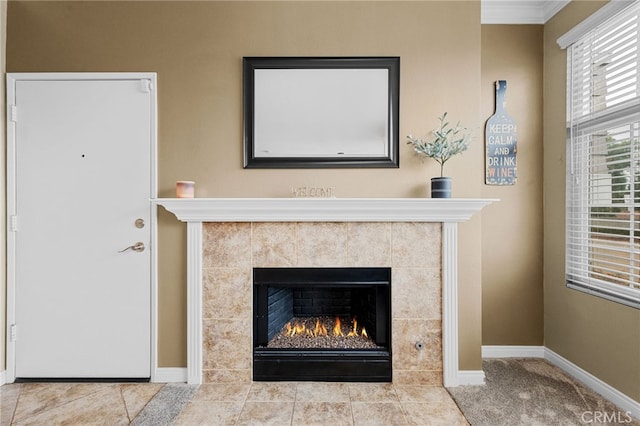 23412 Pacific Park Dr Unit 40H, Aliso Viejo, CA 92656 - detailed view of a fireplace and baseboards