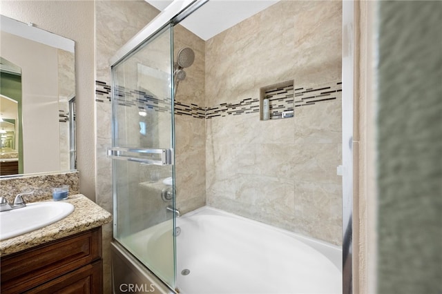 23412 Pacific Park Dr Unit 40H, Aliso Viejo, CA 92656 - full bathroom featuring enclosed tub / shower combo and vanity