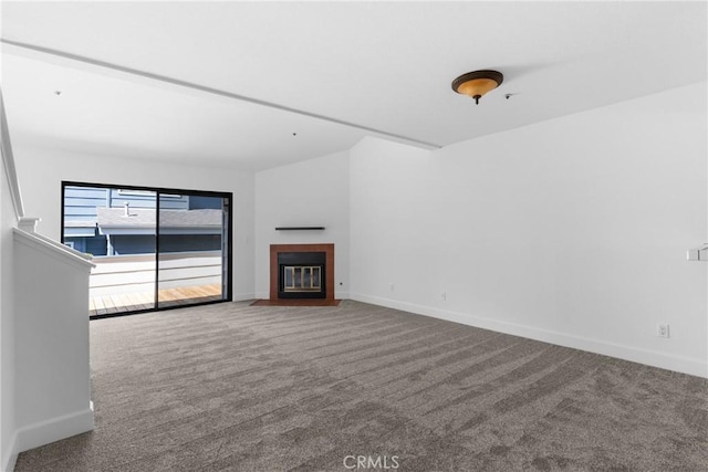 2220 Exposition Dr Unit 64, San Luis Obispo, CA 93401 - unfurnished living room featuring carpet and baseboards