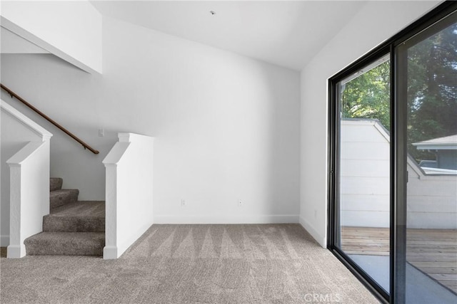 2220 Exposition Dr Unit 64, San Luis Obispo, CA 93401 - carpeted spare room with stairway and baseboards