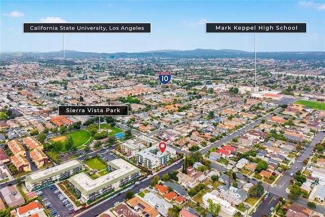321 N Orange Unit 104, Monterey Park, CA 91755 - bird's eye view featuring a mountain view
