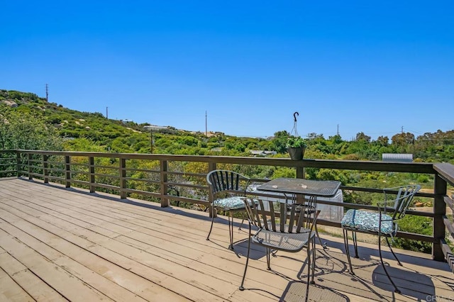 3465 Barrett Vw, Alpine, CA 91901 - view of wooden deck