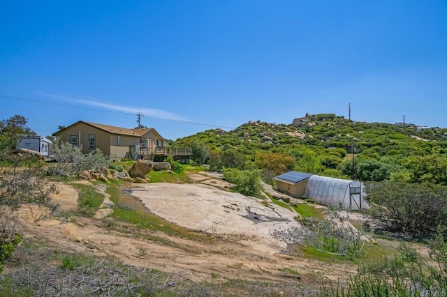 3465 Barrett Vw, Alpine, CA 91901 - view of yard with an outbuilding and a greenhouse