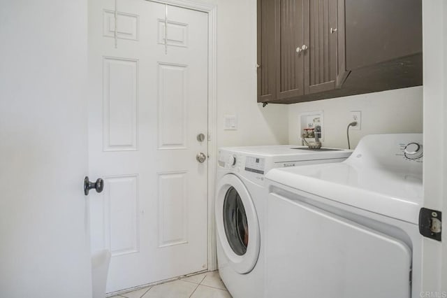 3465 Barrett Vw, Alpine, CA 91901 - laundry room featuring cabinet space, separate washer and dryer, and light tile patterned floors