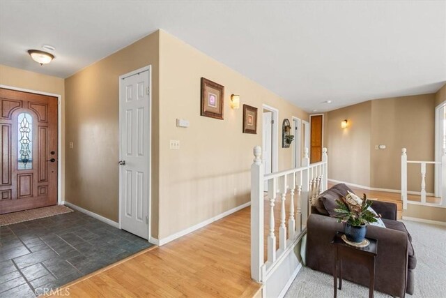 770 Roads End, Lebec, CA 93243 - entryway with baseboards and wood finished floors