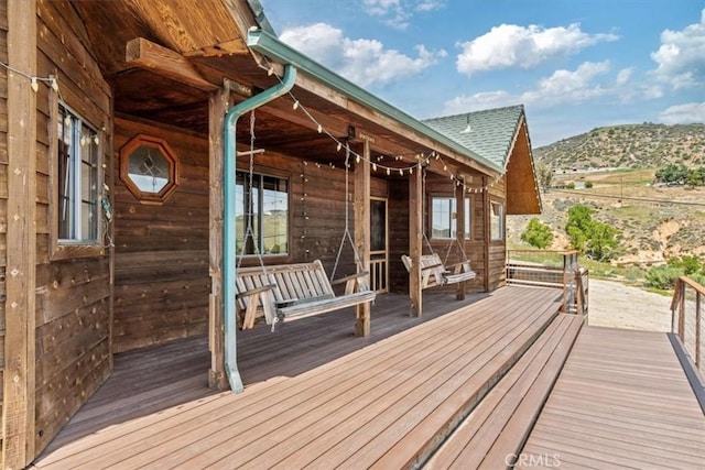 770 Roads End, Lebec, CA 93243 - deck with a mountain view